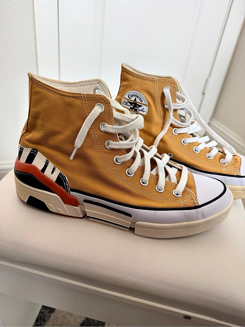 Converse CPX70 High 'Sunblocked - Zinc Yellow' Sneakers in Yellow & White